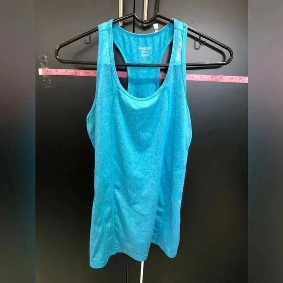 Reebok Racerback Athletic scoop neck,tank top, breathable,Comfortable,Aqua - Picture 1 of 5